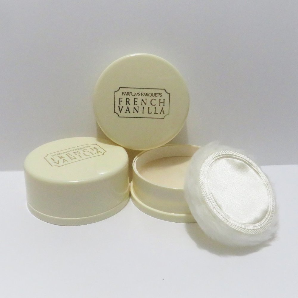 FRENCH VANILLA DUSTING POWDER BY DANA PERFUMS 1.75 OZ 2 PC LOT